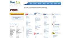 Desktop Screenshot of postads.com